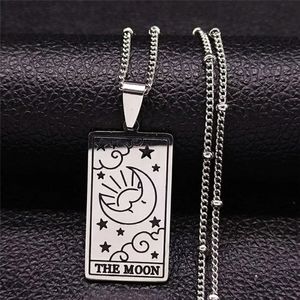 Moon Tarot Card Necklace